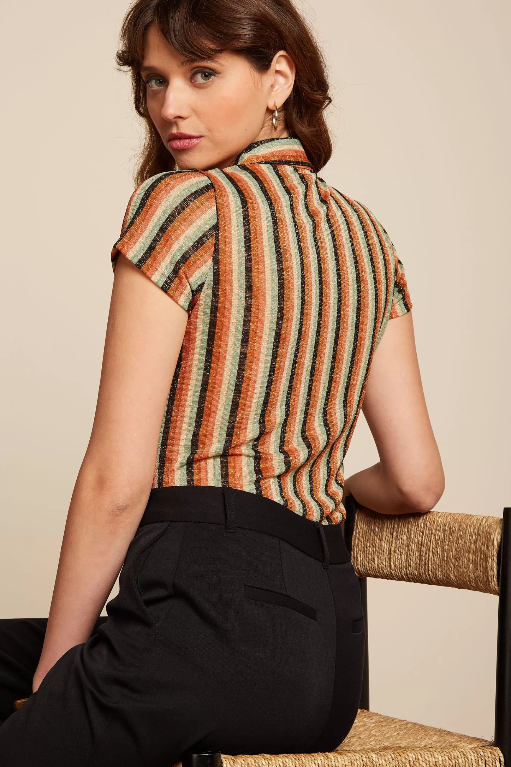 DAMES King Louie Blouse Piso Stripe