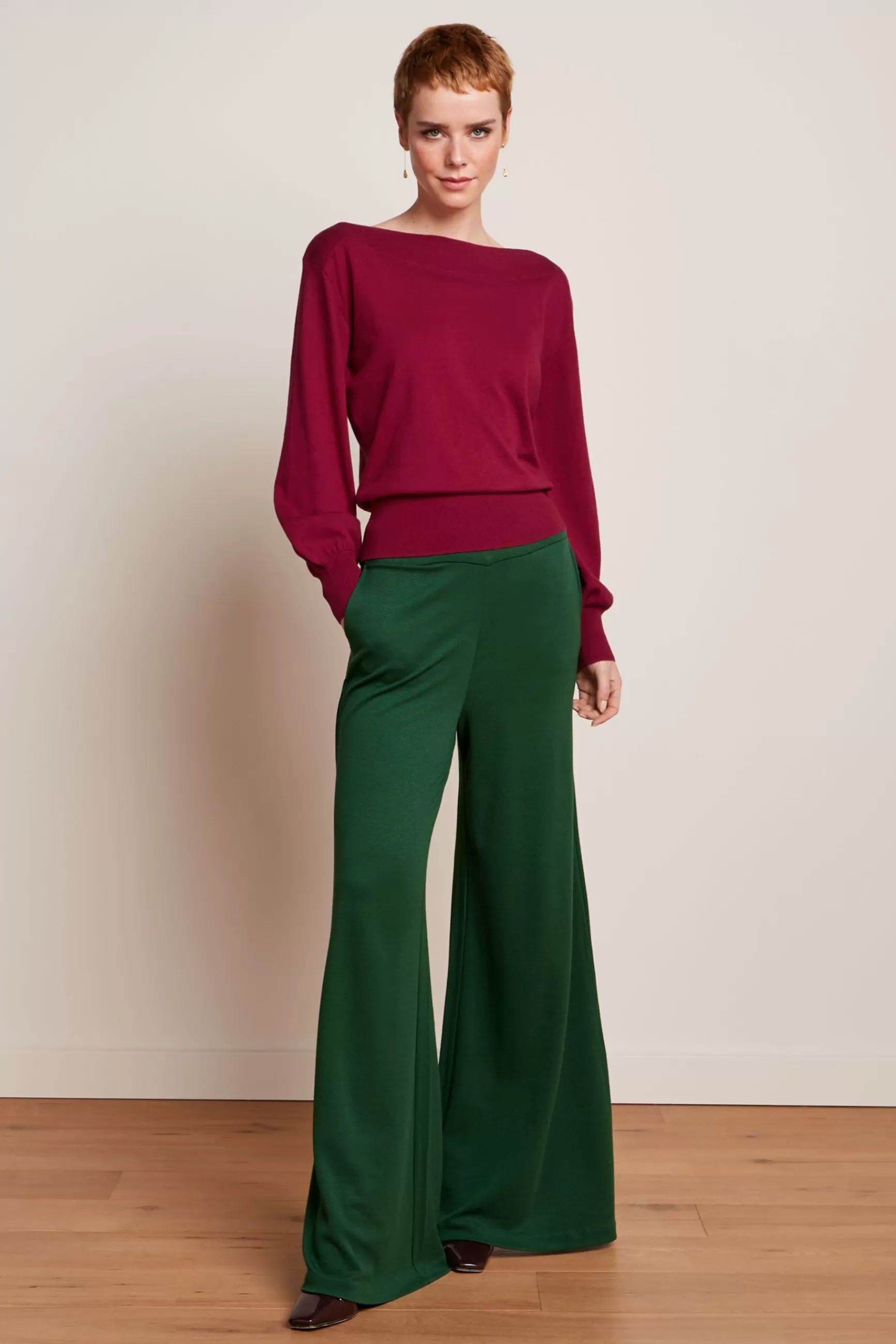 DAMES King Louie Border Palazzo Pants Milano Crepe