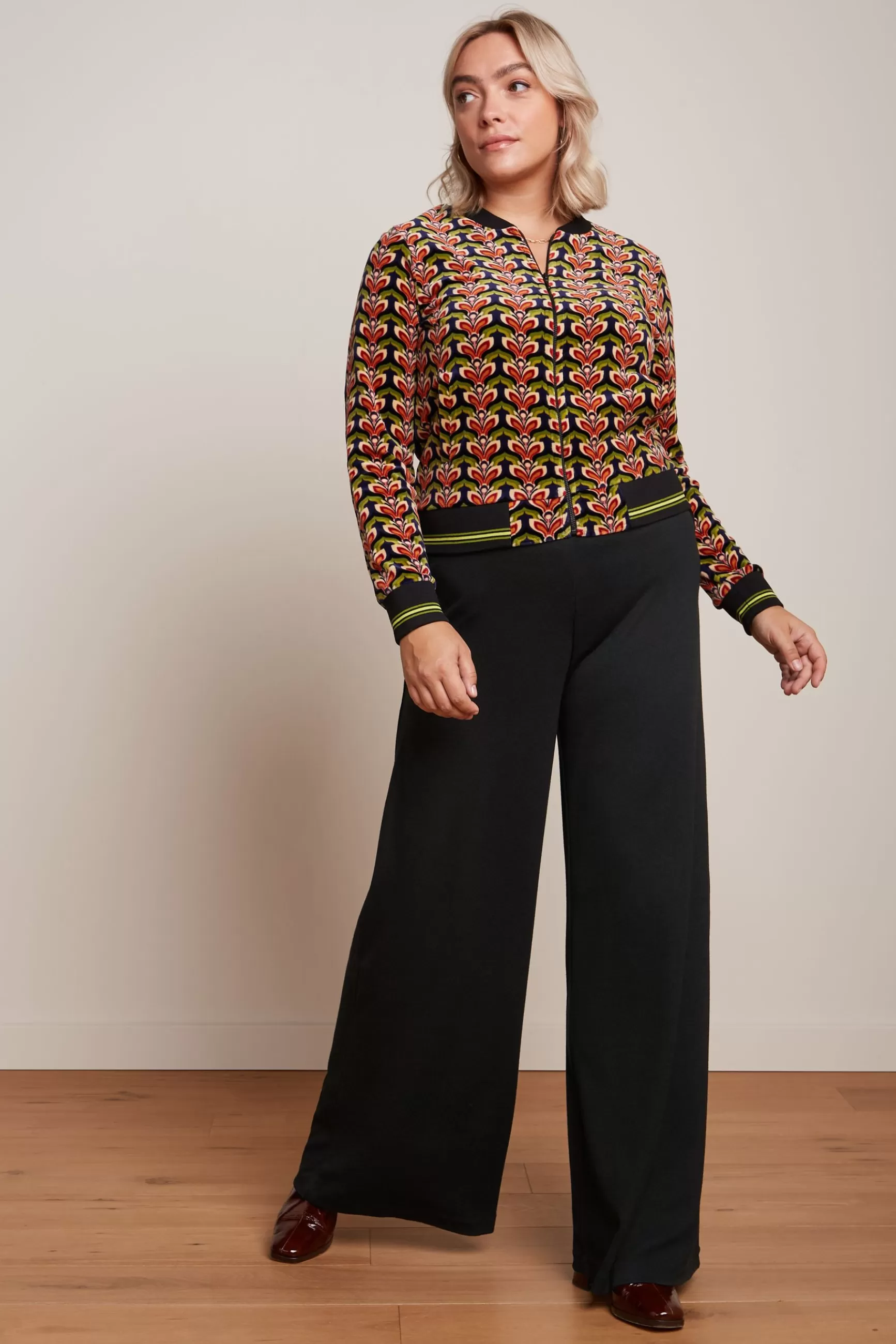 DAMES King Louie Border Palazzo Pants Milano Crepe