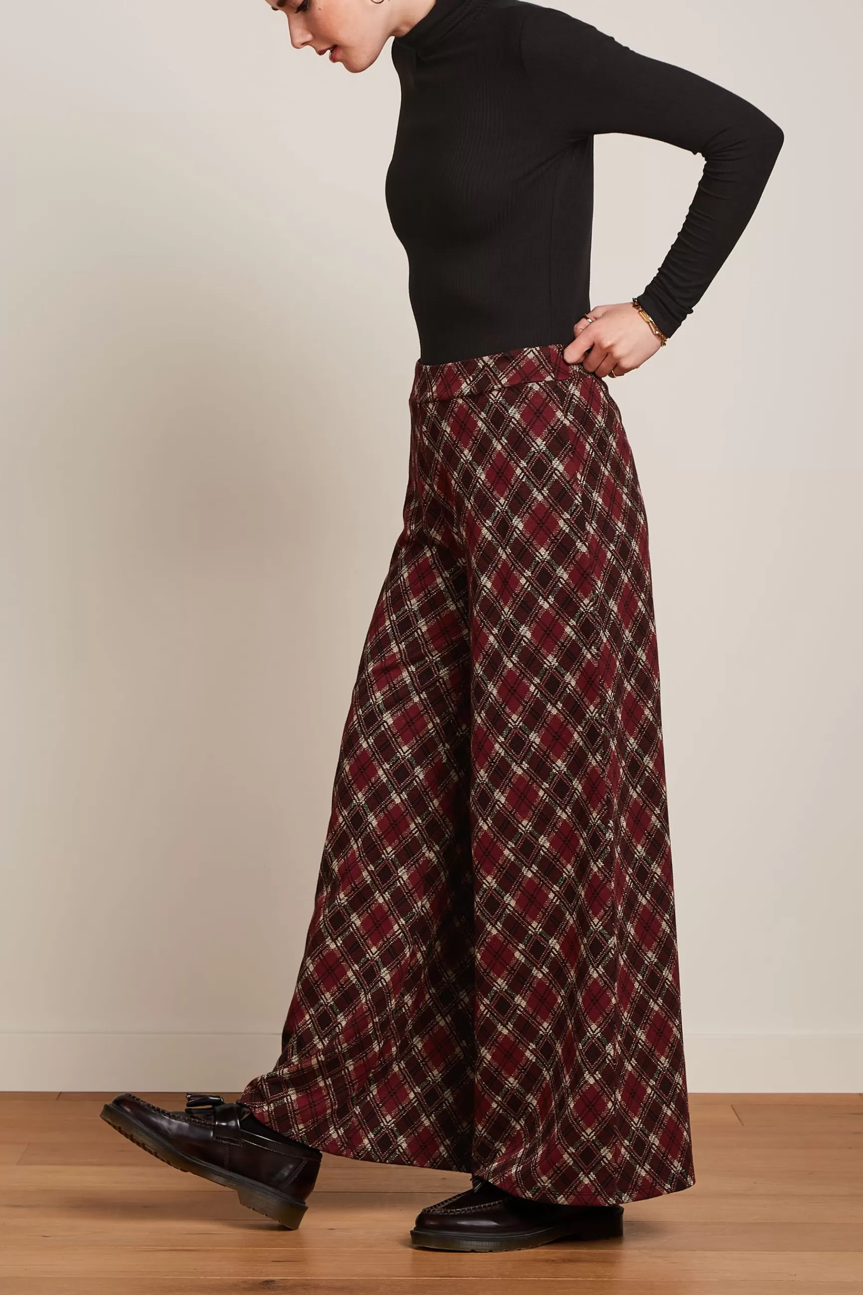 DAMES King Louie Border Palazzo Pants Riley Jacquard