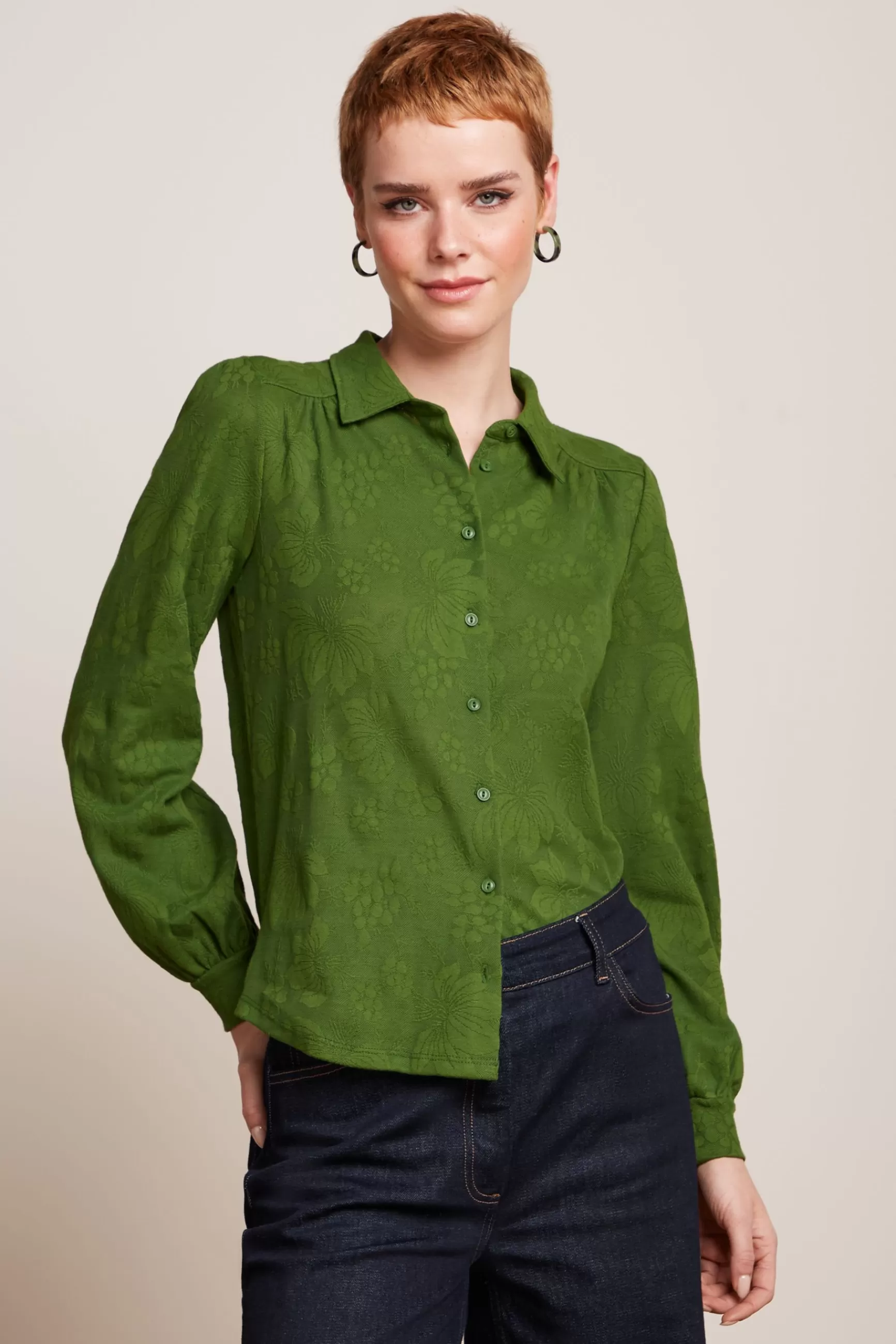 DAMES King Louie Carina Blouse Buzz Jacquard