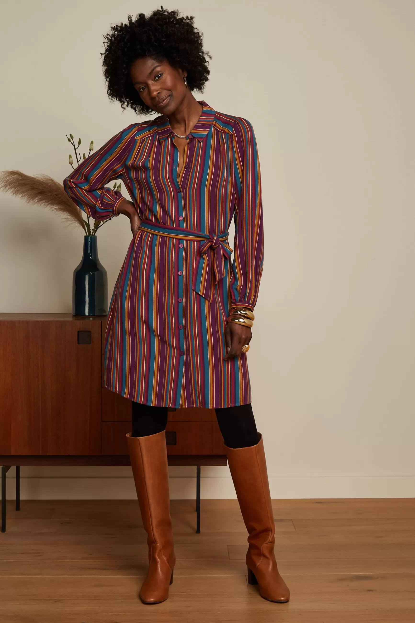 DAMES King Louie Carina Tunic Dress Marion Stripe