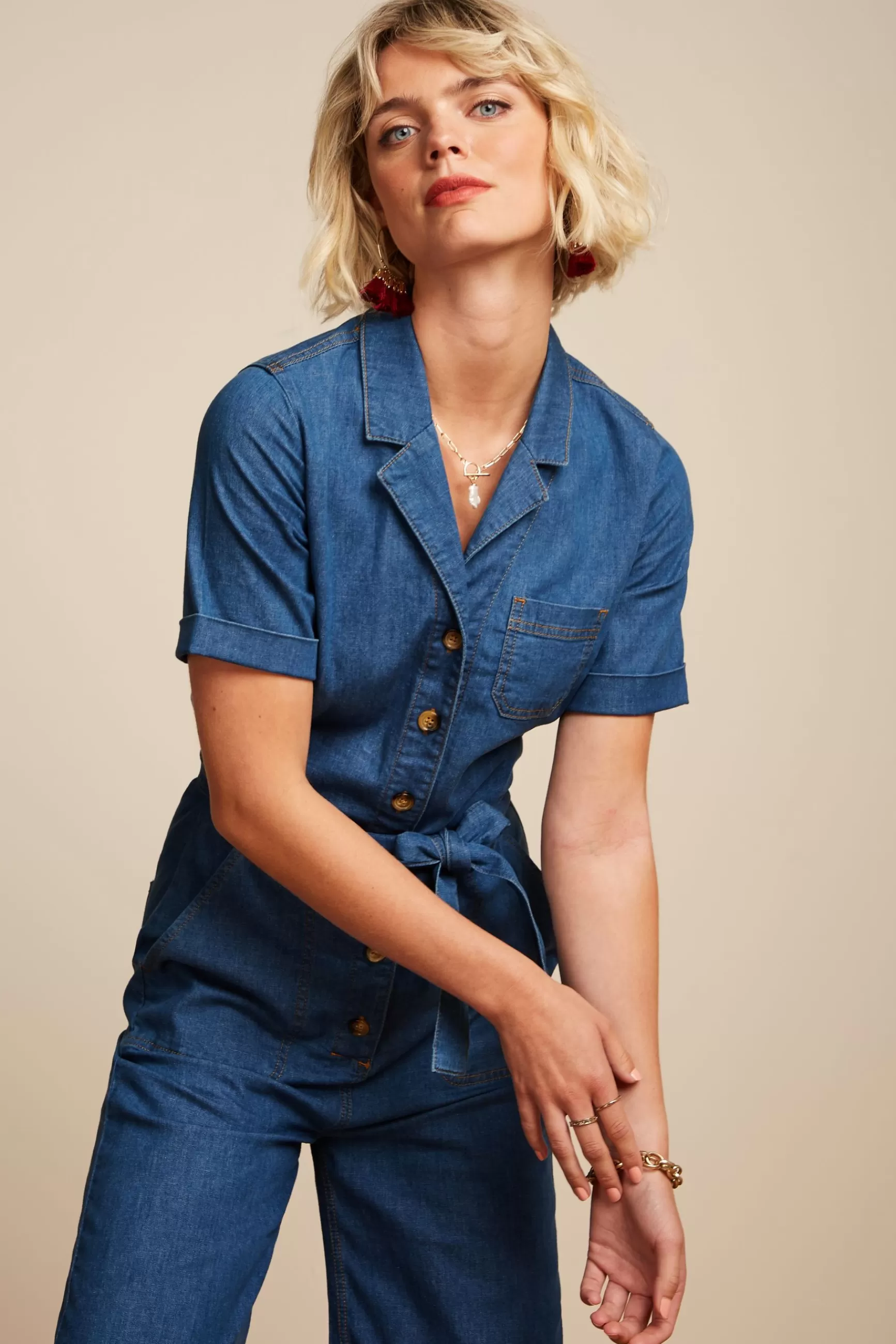 DAMES King Louie Gracie Jumpsuit Chambray