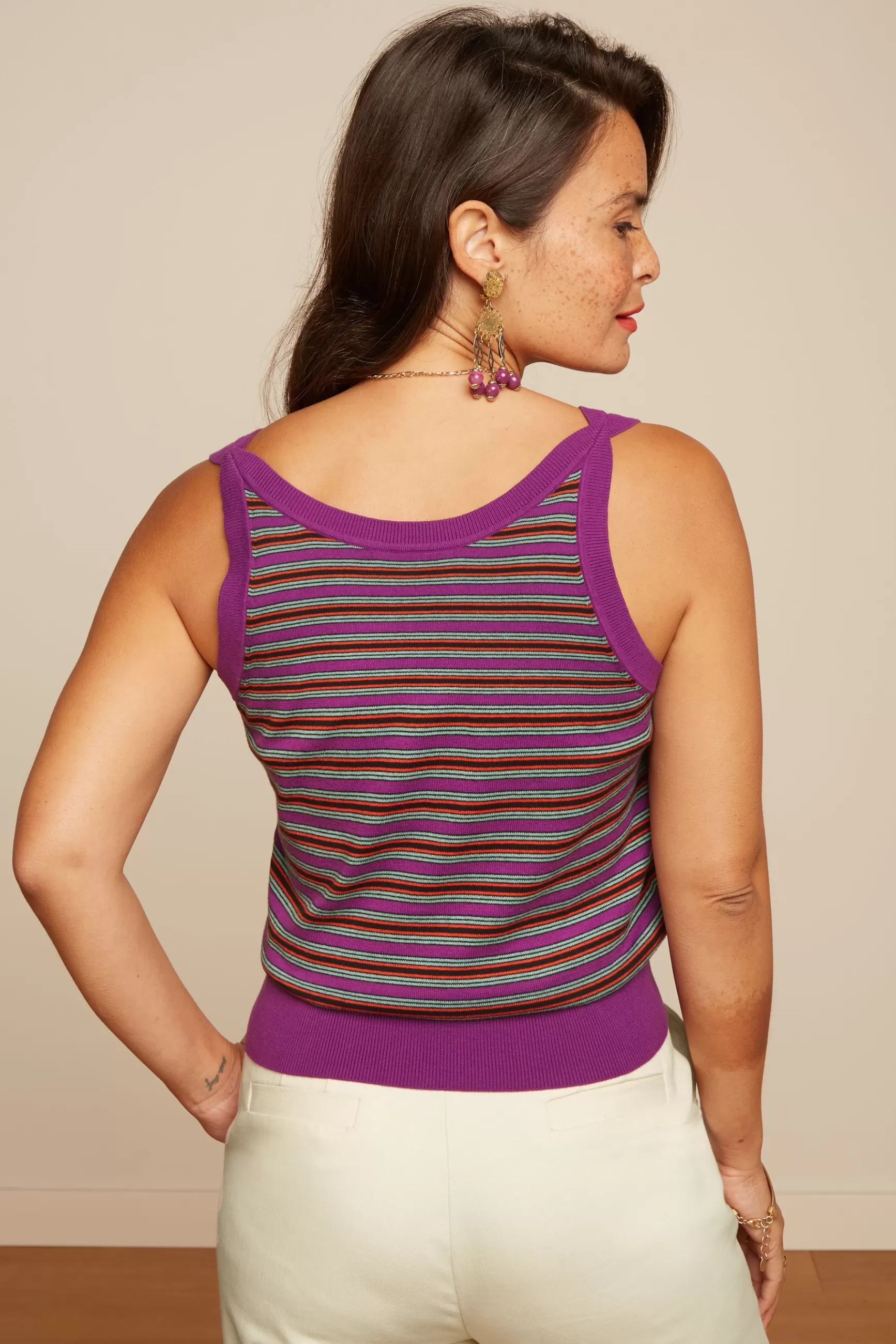 DAMES King Louie Hazel Top Bee Stripe