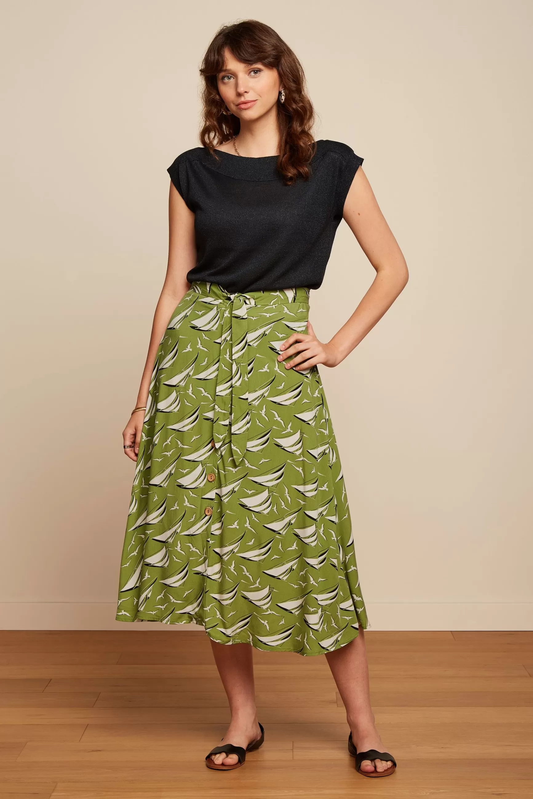 DAMES King Louie Judy Midi Skirt Bateau