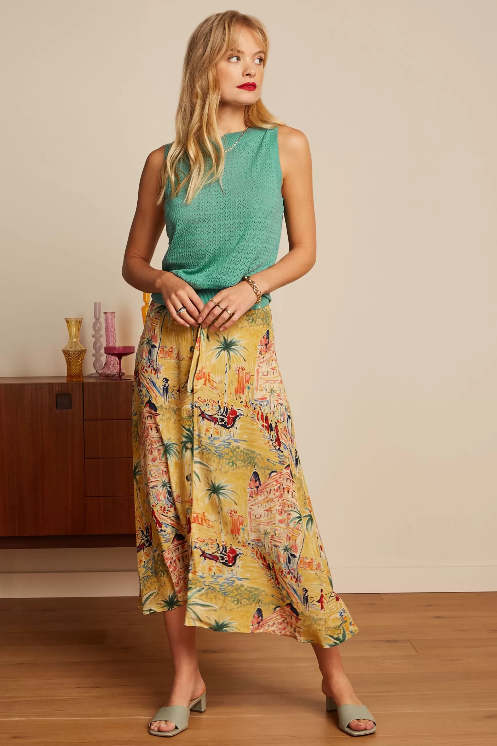 DAMES King Louie Judy Midi Skirt Serafini