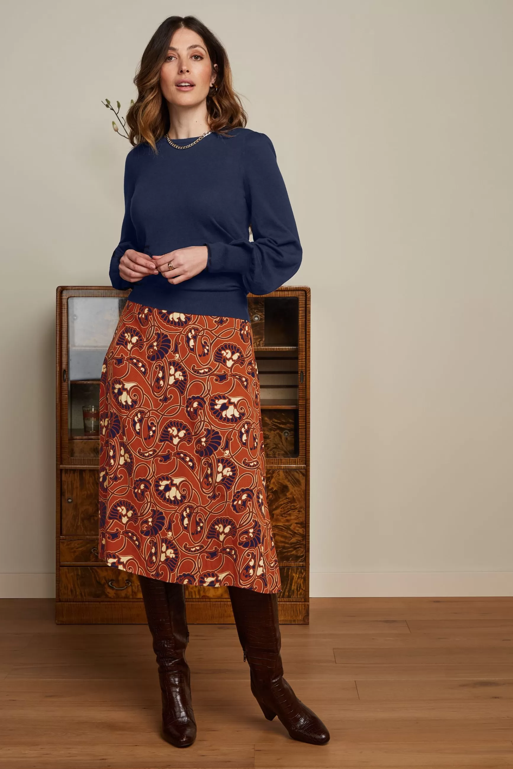 DAMES King Louie Juno Midi Skirt Cecilia