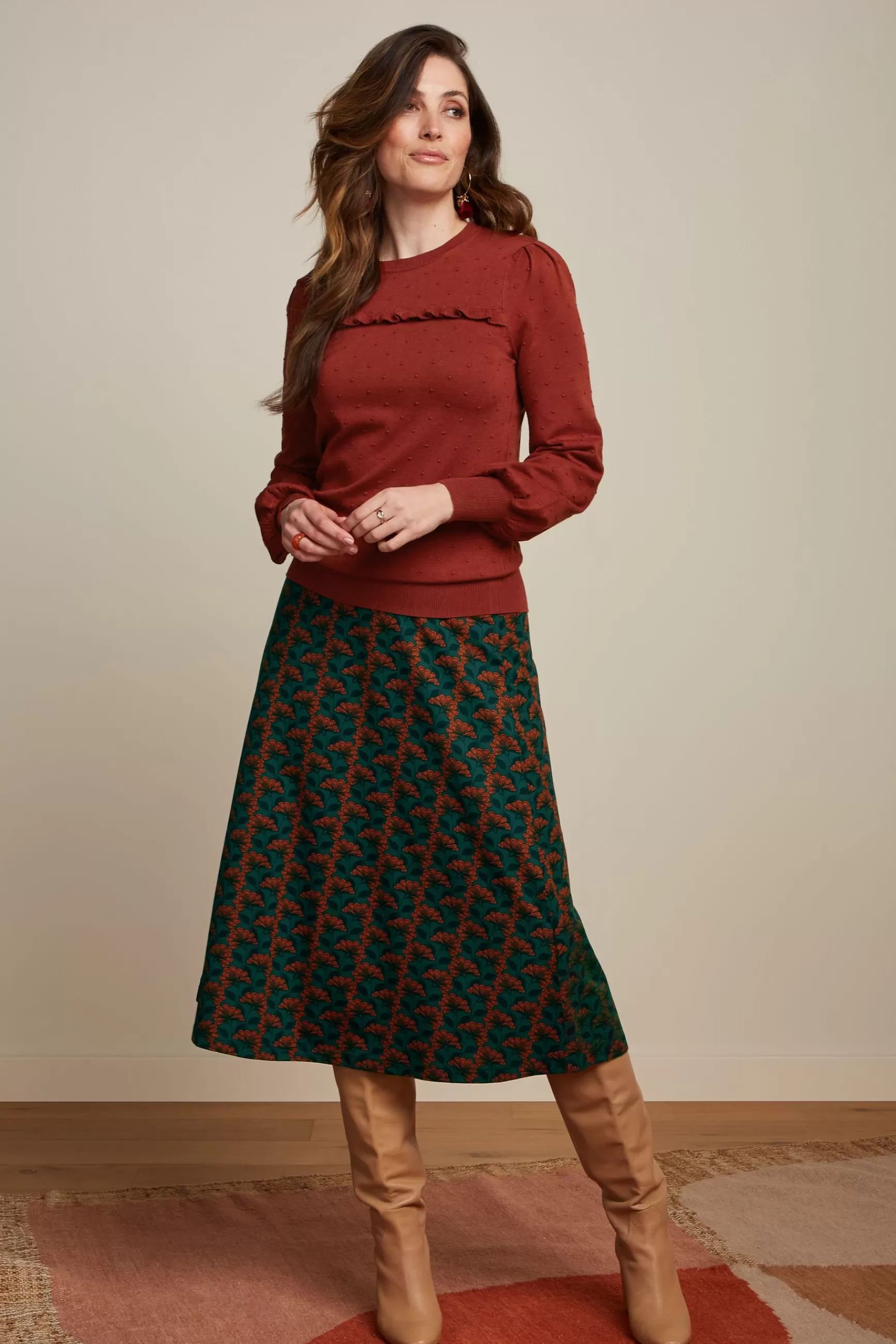 DAMES King Louie Juno Midi Skirt Noushh