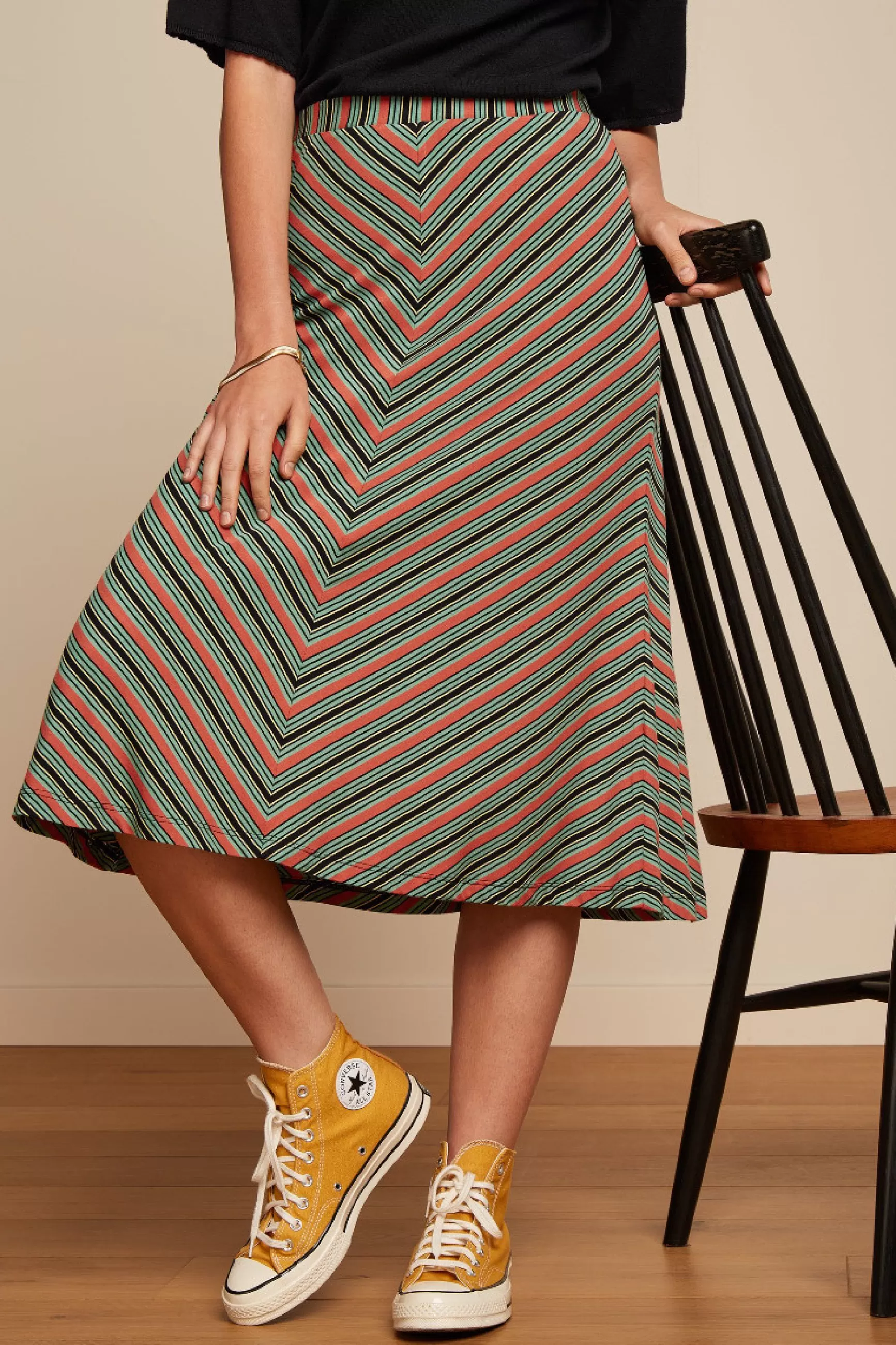 DAMES King Louie Juno Skirt Castillo Stripe