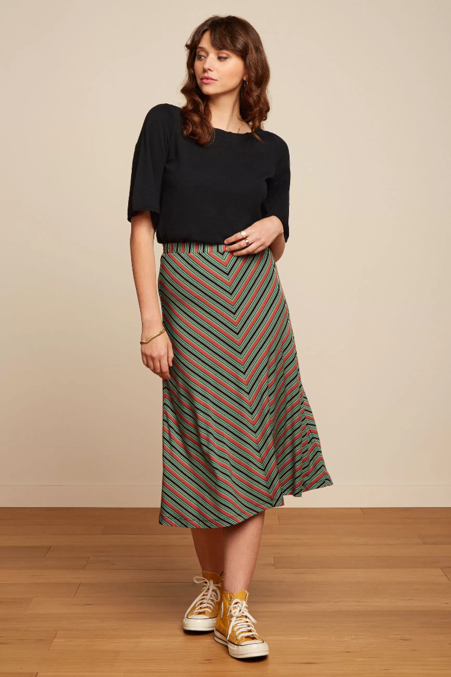 DAMES King Louie Juno Skirt Castillo Stripe