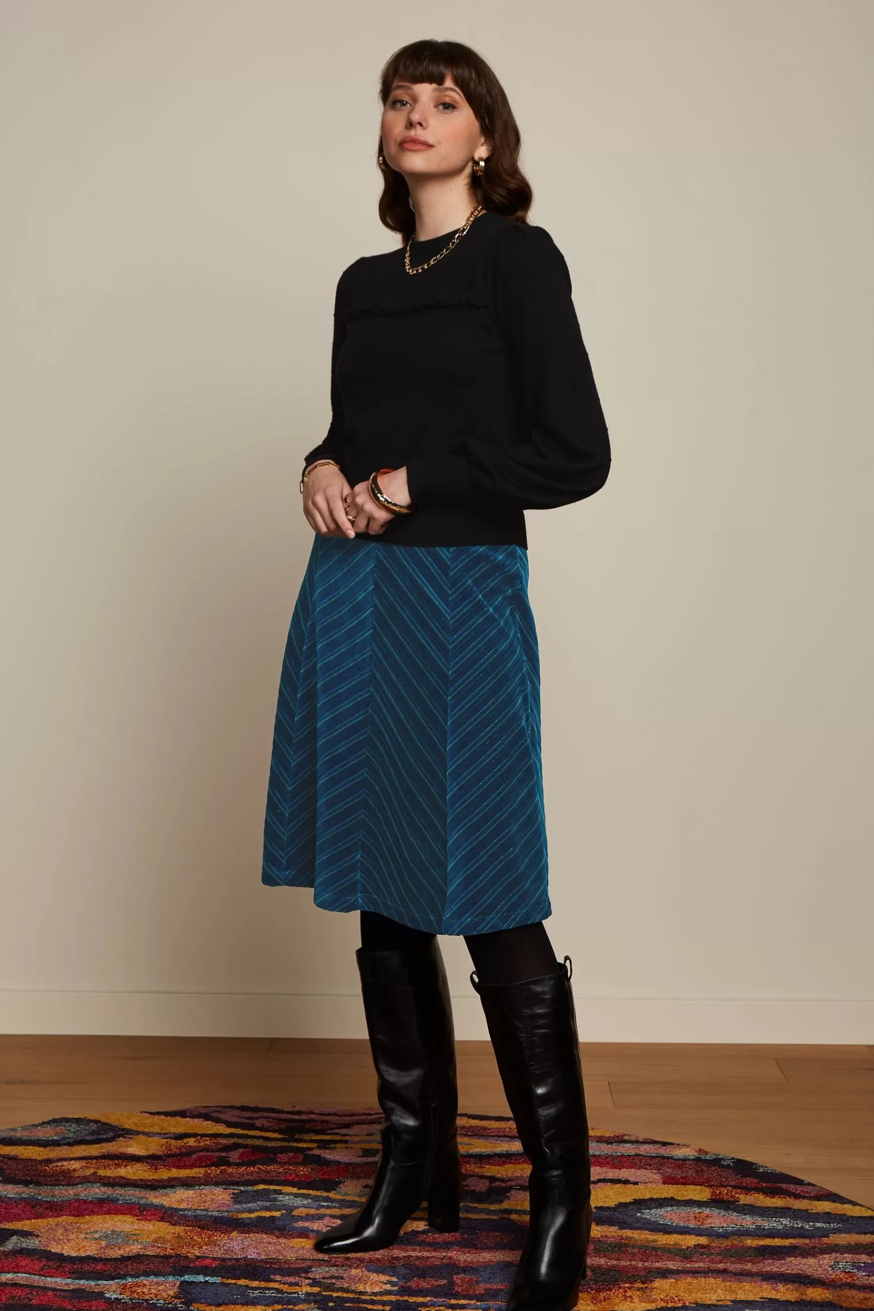 DAMES King Louie Juno Skirt Moda Stripe