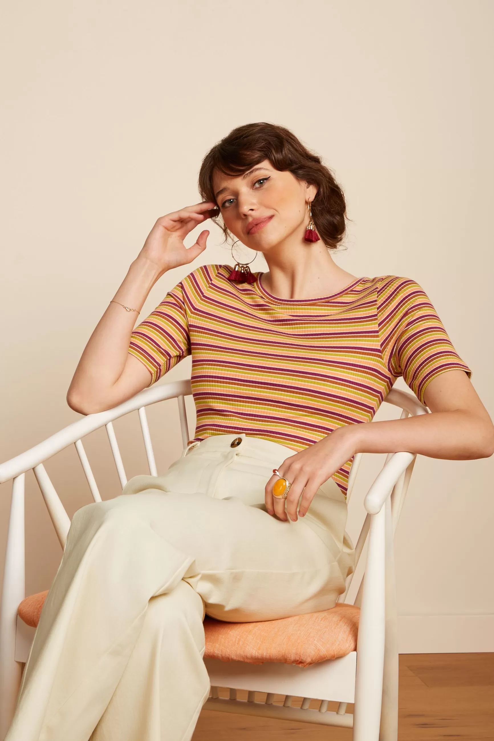 DAMES King Louie Lily Tee Cleo Stripe