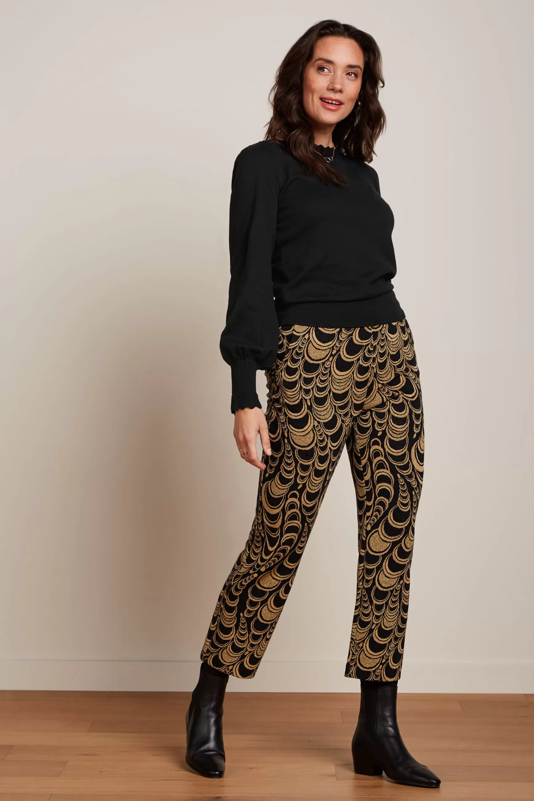 DAMES King Louie Luz Cropped Pants Bobbin Jacquard