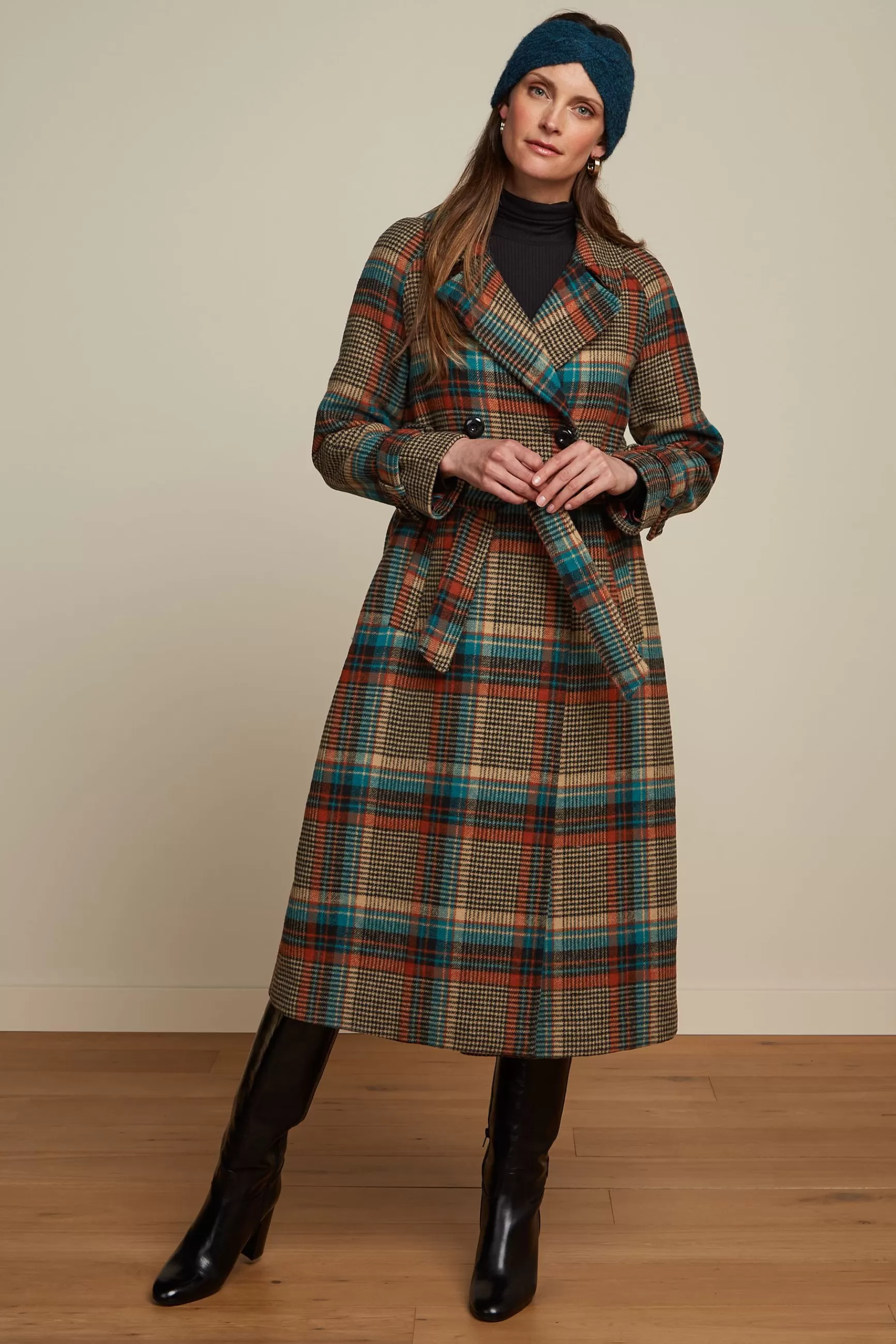 DAMES King Louie Martia Raglan Coat Fitz Check