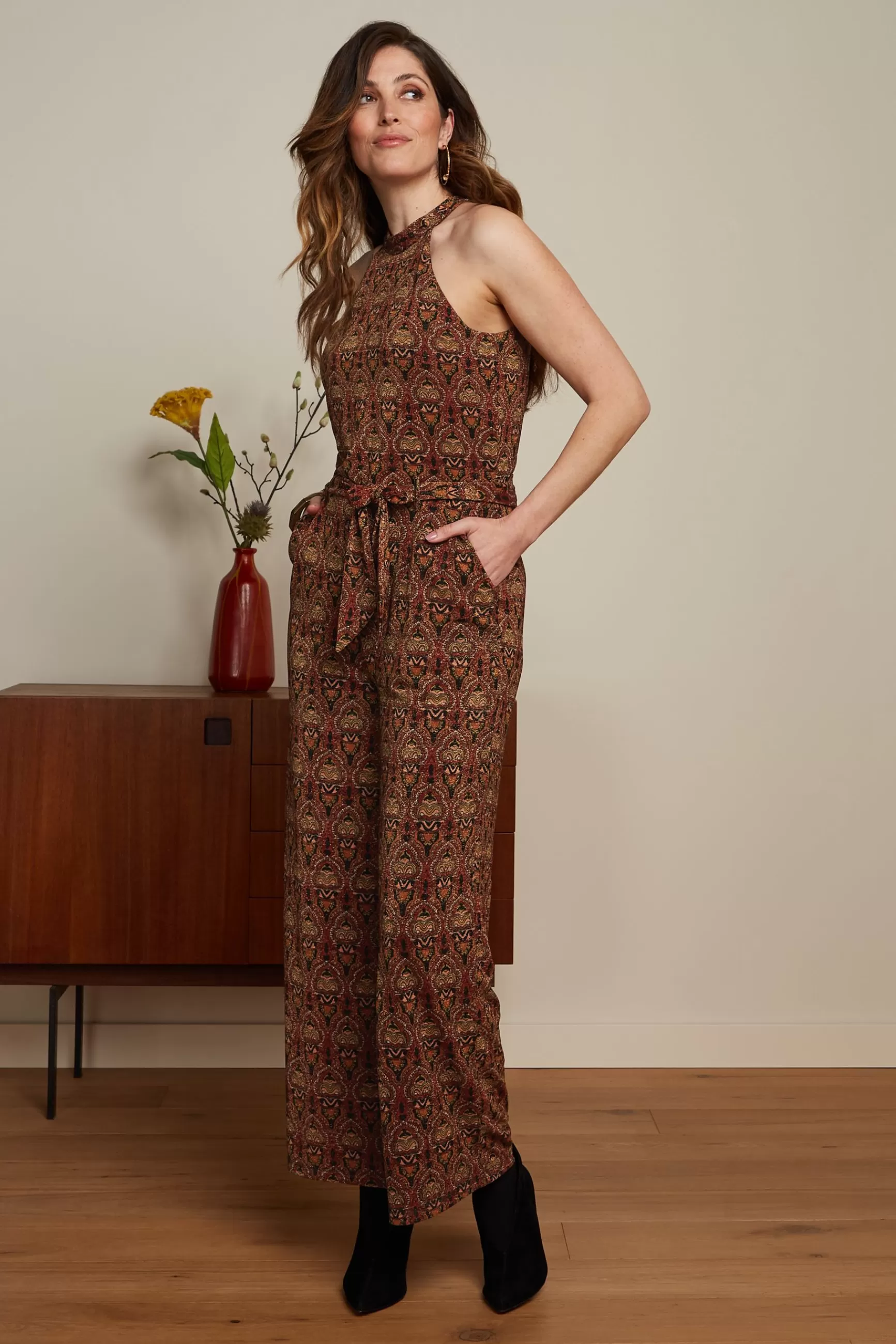 DAMES King Louie Marty Halter Jumpsuit Mystic