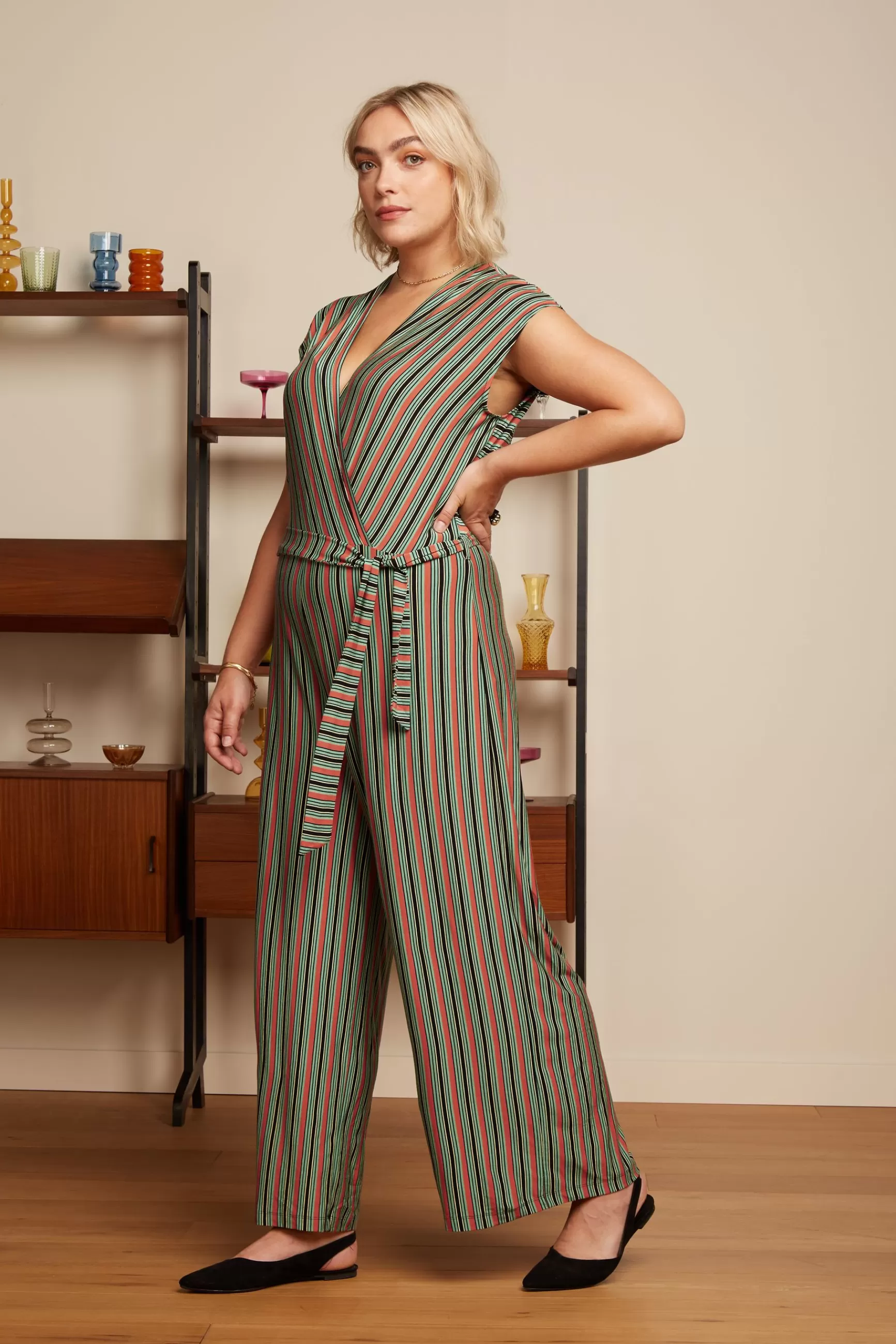 DAMES King Louie Mary Jumpsuit Castillo Stripe