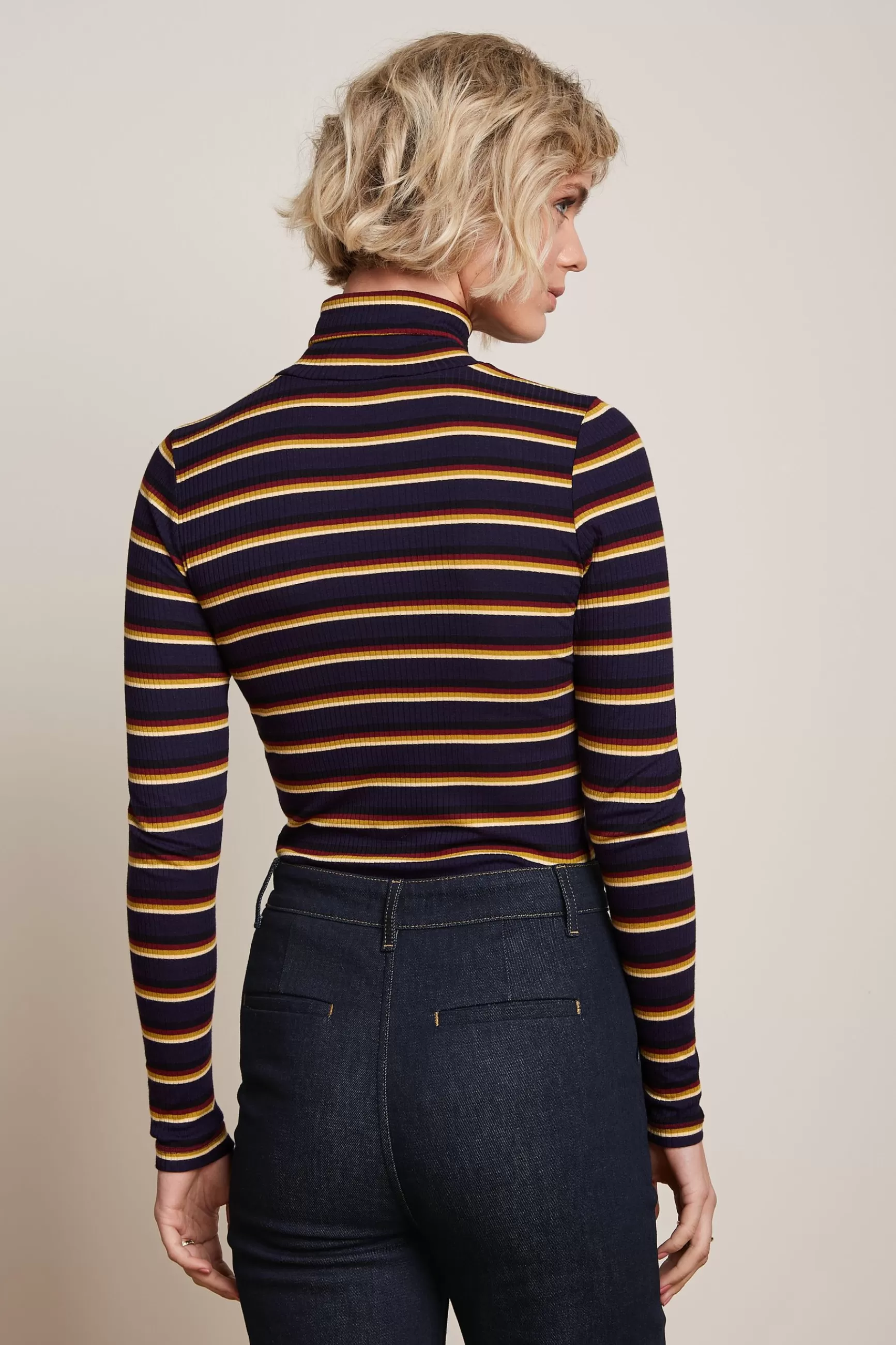 DAMES King Louie Rollneck Top Century Stripe