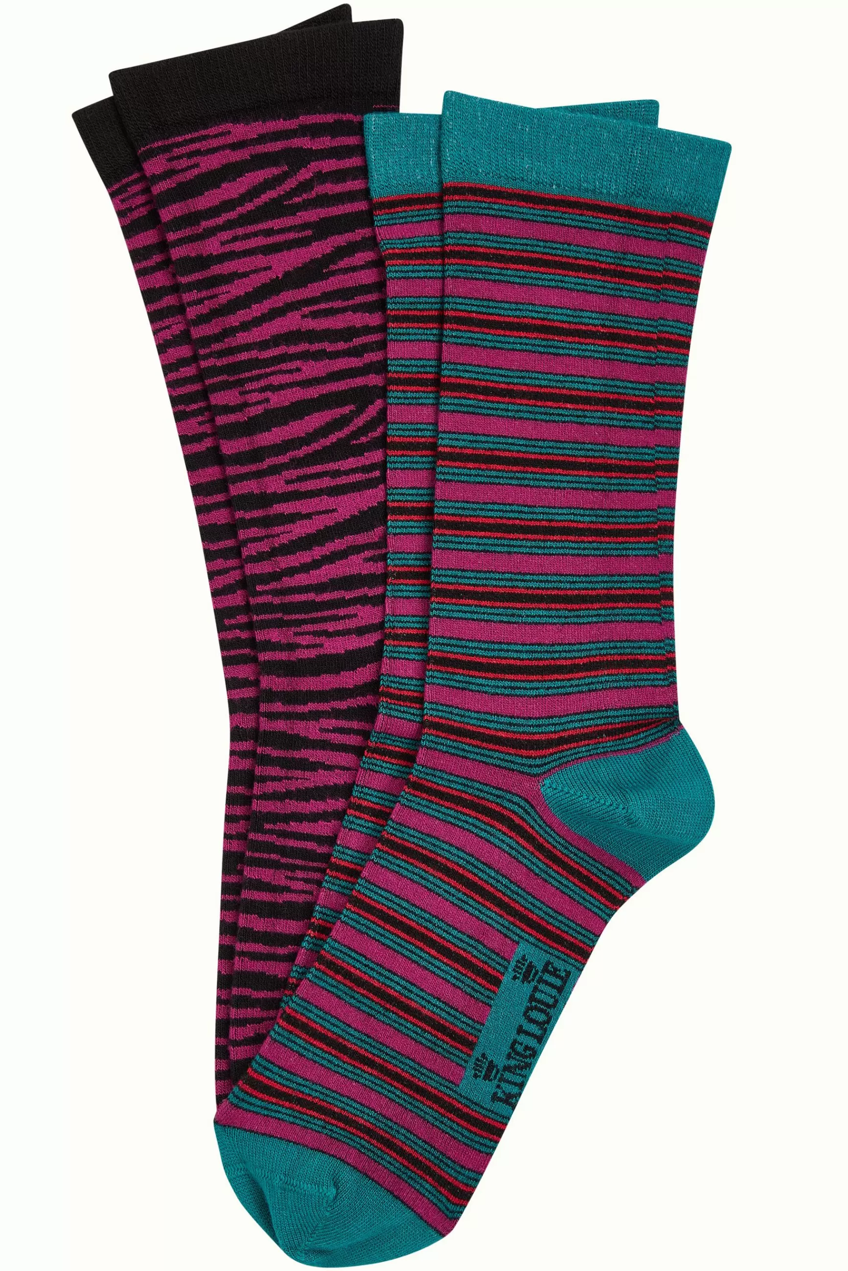 DAMES King Louie Socks 2-Pack Bee Stripe