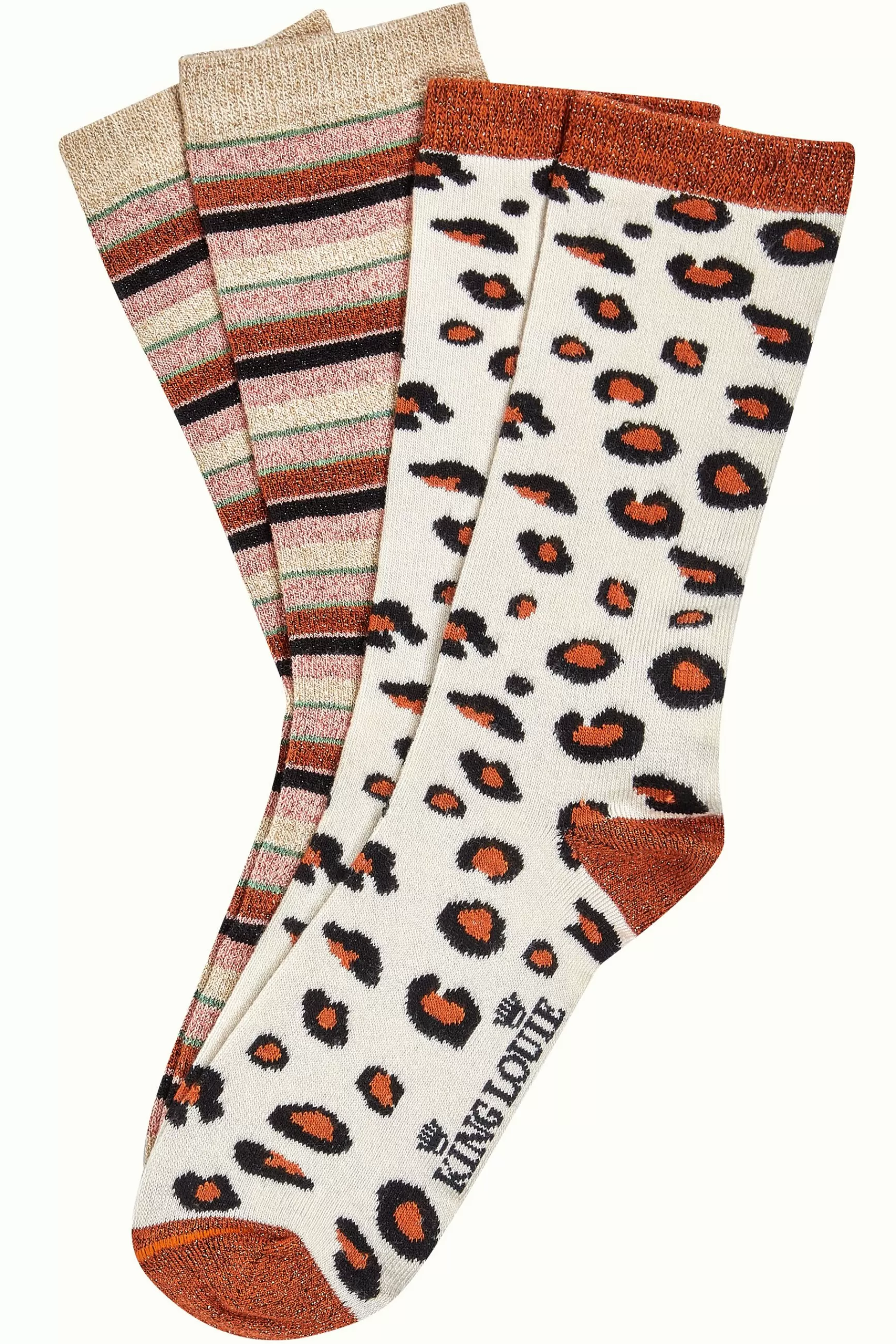 DAMES King Louie Socks 2-Pack Lapis Stripe