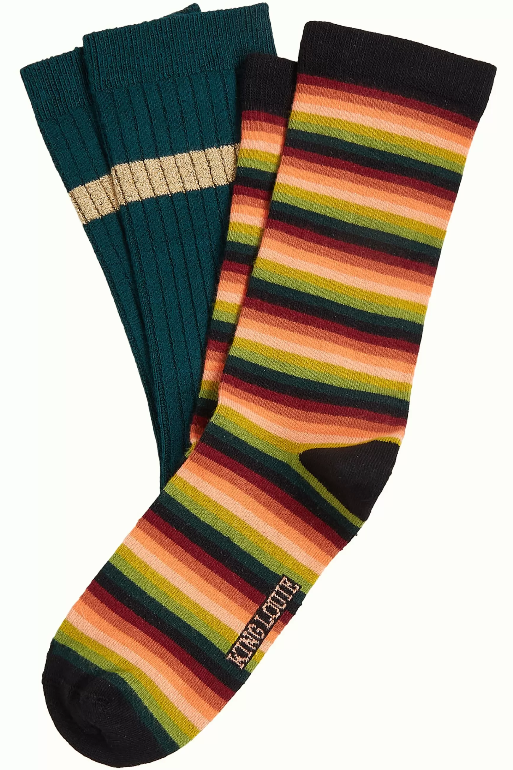 DAMES King Louie Socks 2-Pack Mimmi Stripe