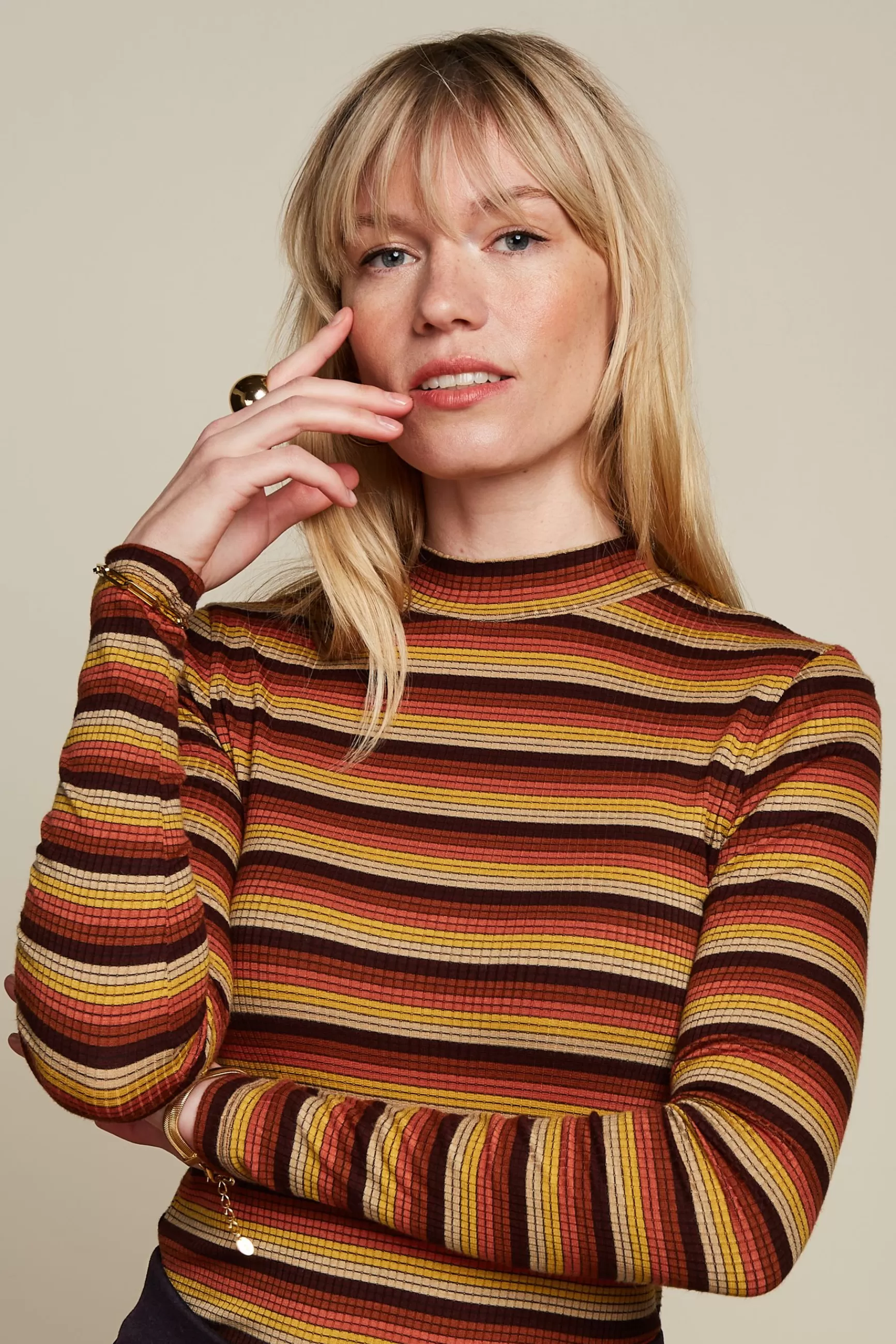 DAMES King Louie Turtle Top Vanna Stripe